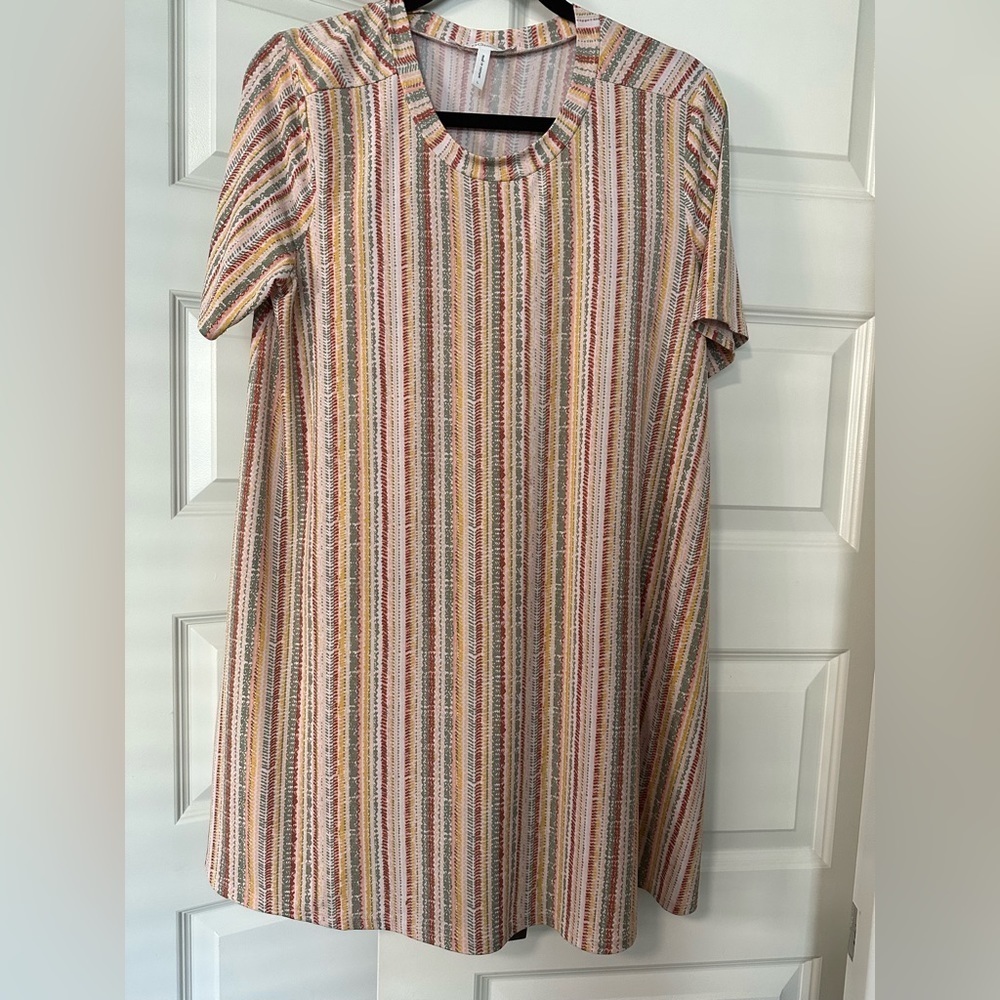 BCBGeneration Multicolor Striped Mini Dress